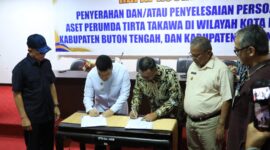 Penendatanganan Kesepakatan Penyelesaian Aset PDAM Buton