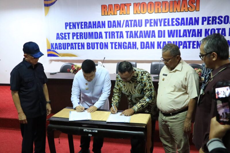 Penendatanganan Kesepakatan Penyelesaian Aset PDAM Buton